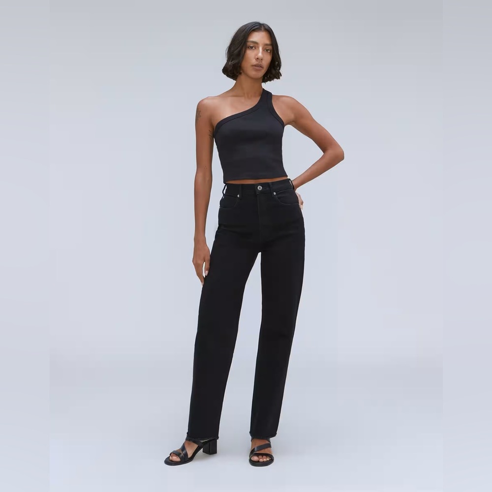 Everlane Way High Jean Black Size 26